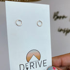 Circle Stud Earrings by Derive Jewelry