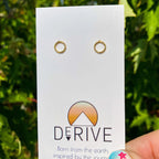 Circle Stud Earrings by Derive Jewelry