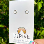 Circle Stud Earrings by Derive Jewelry