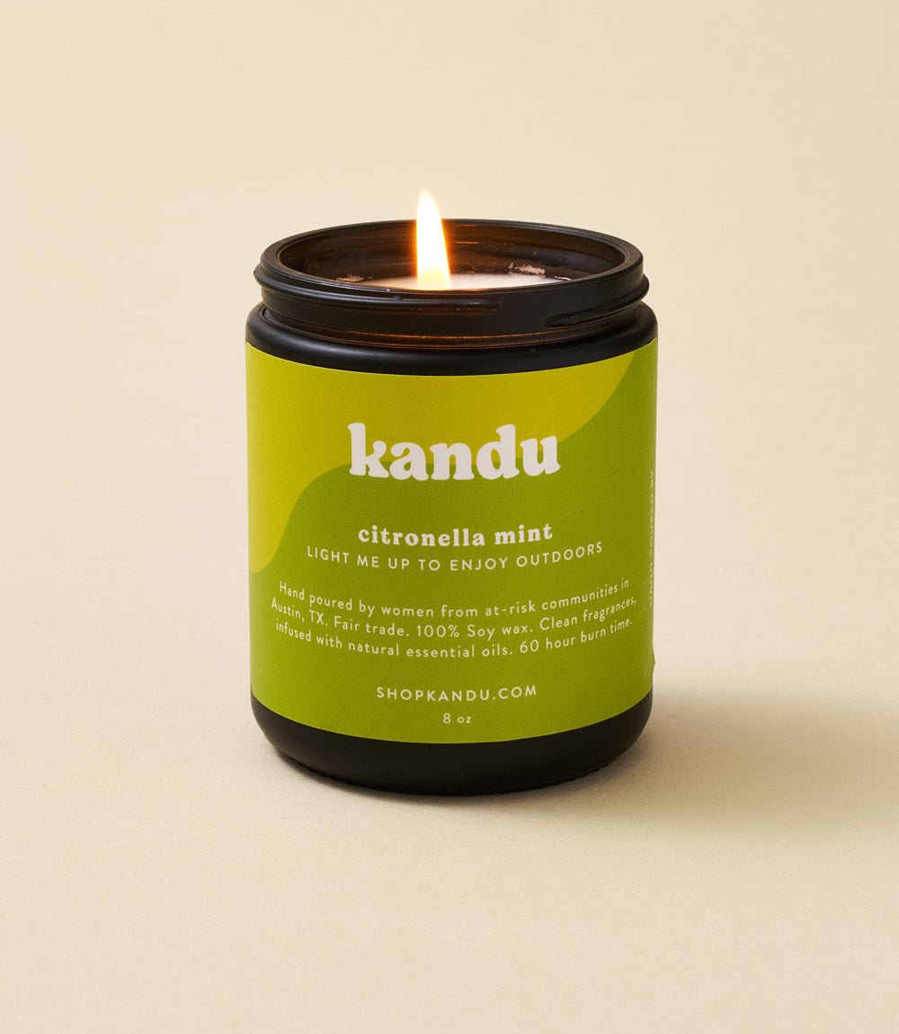 Citronella Mint 8oz Candle HME stock line La Vie Bien Citronella Mint 8oz Candle