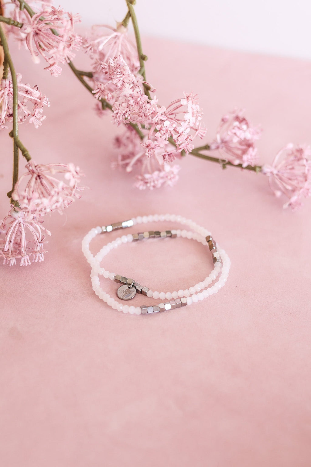 Clara Bracelet Set in White bracelet La Vie Bien Clara Bracelet Set in White
