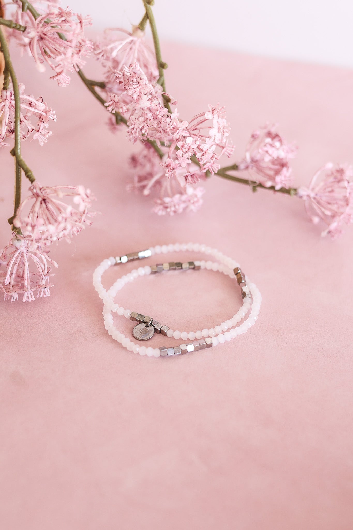 Clara Bracelet Set in White bracelet La Vie Bien Clara Bracelet Set in White