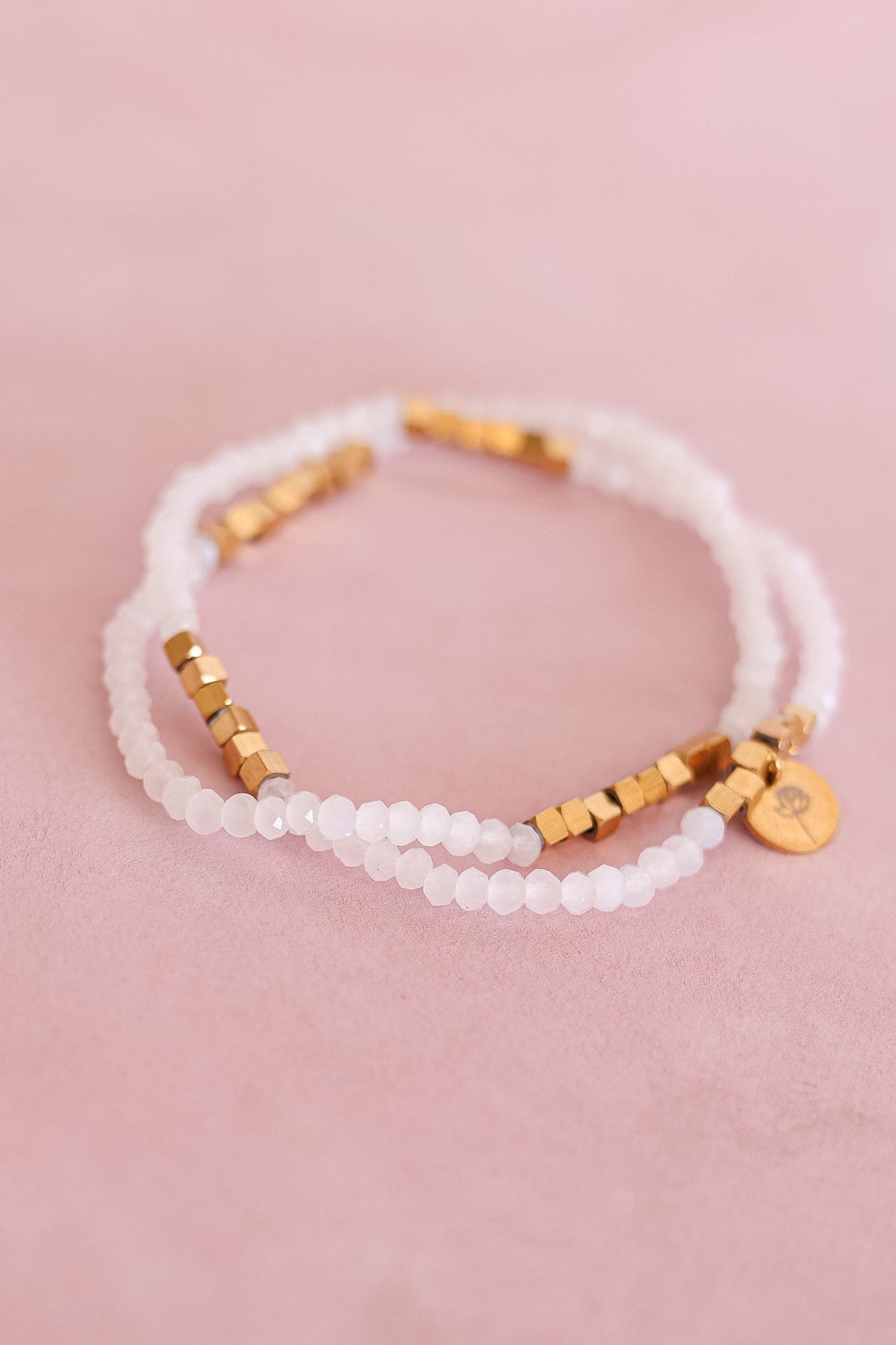 Clara Bracelet Set in White bracelet La Vie Bien Clara Bracelet Set in White