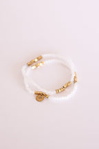 Clara Bracelet Set in White bracelet La Vie Bien Clara Bracelet Set in White