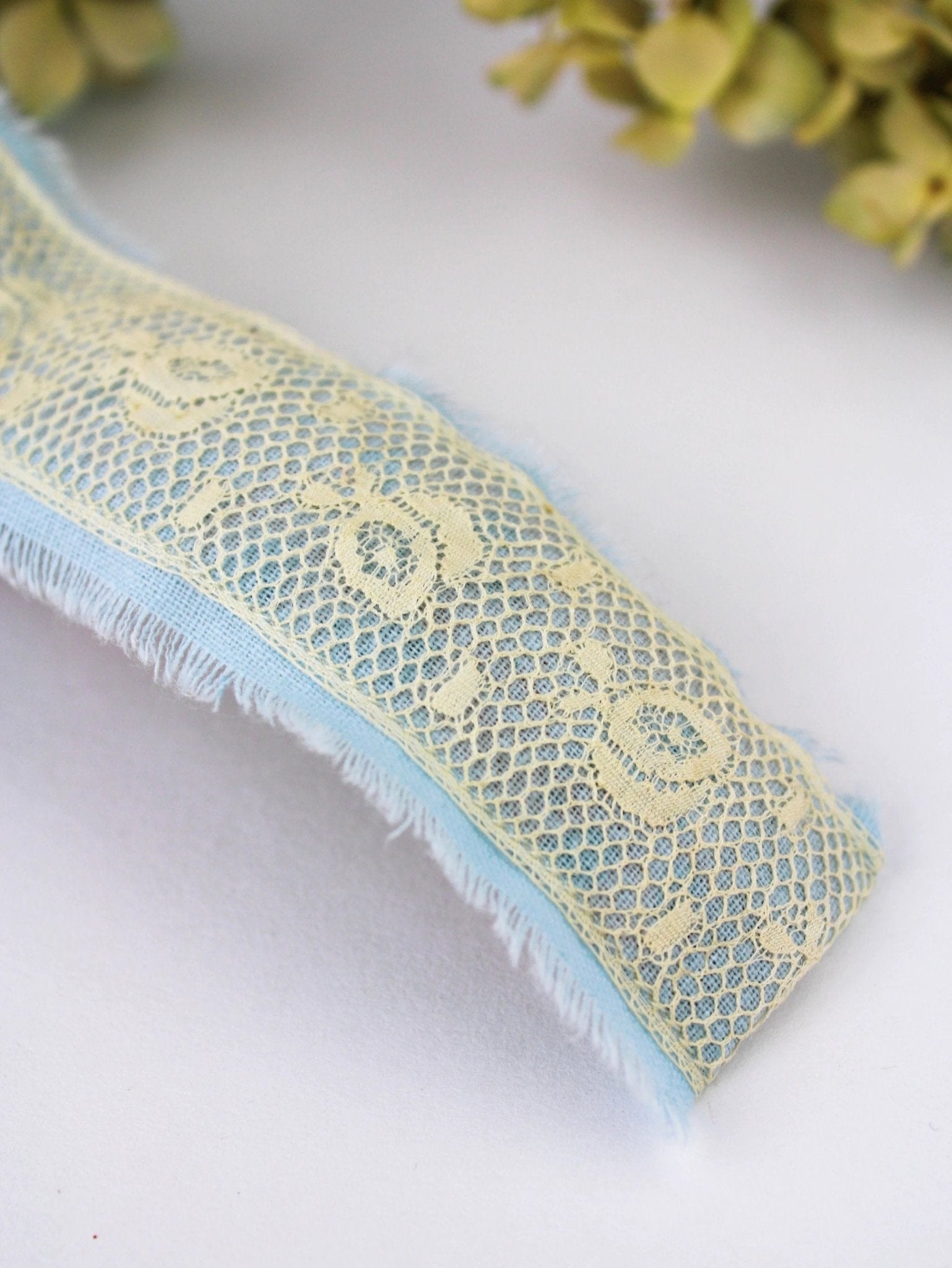 Clara Lace and Linen Hair Clip by Ash & Rose