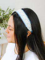 Clara Lace and Linen Headband by Ash & Rose
