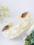 Clara Lace and Linen Headband by Ash & Rose