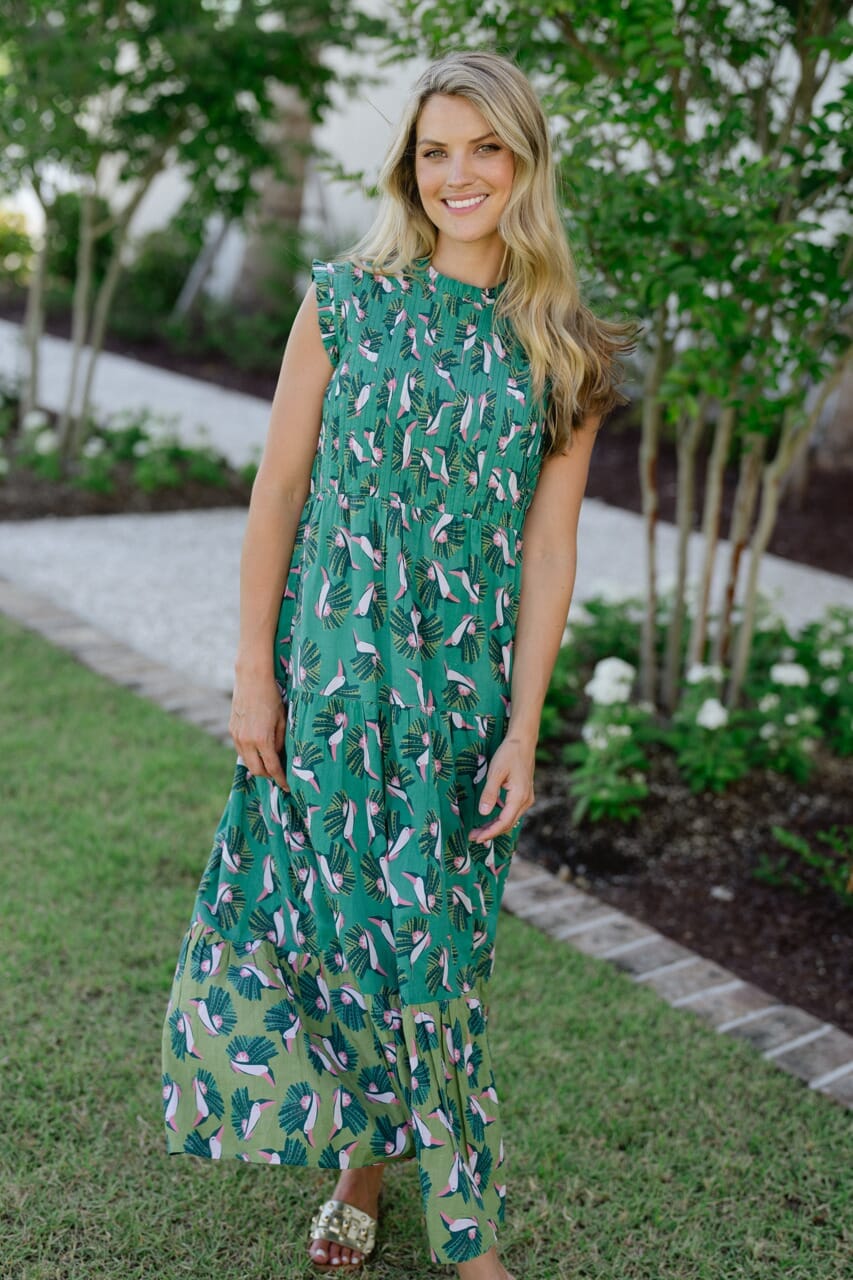 Clara Maxi Dress - Jade Green