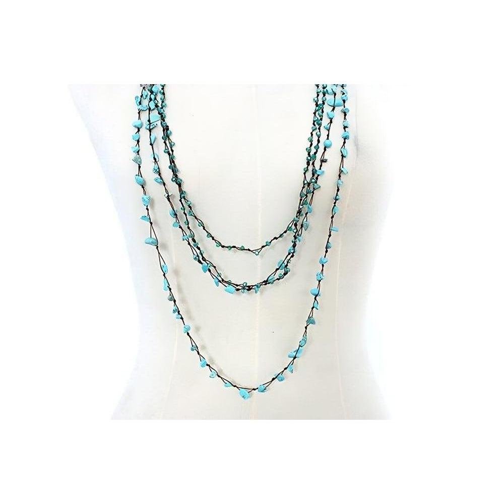 Clara Semi - Precious Stone Necklace - Guatemala Jewelry La Vie Bien Clara Semi - Precious Stone Necklace - Guatemala