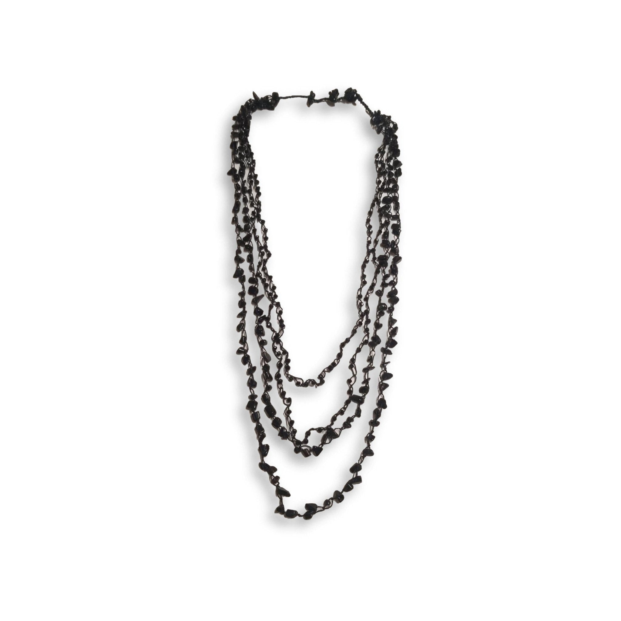 Clara Semi - Precious Stone Necklace - Guatemala Jewelry La Vie Bien Clara Semi - Precious Stone Necklace - Guatemala