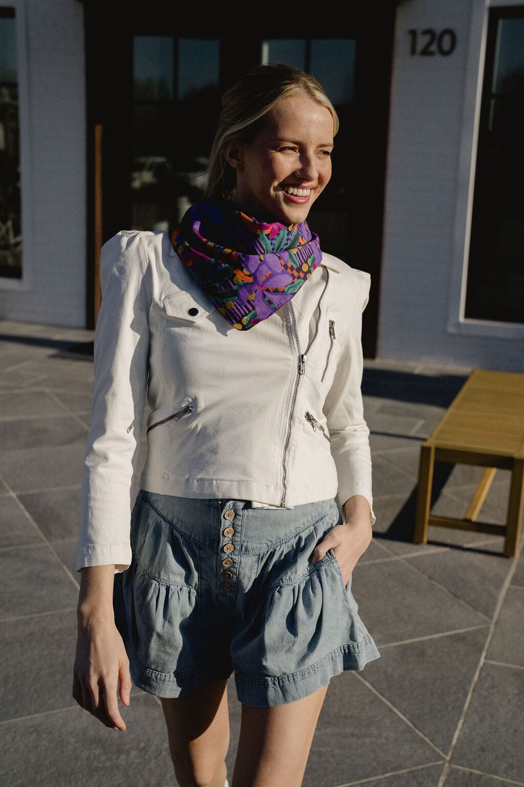Clare Scarf - Lavender Fields