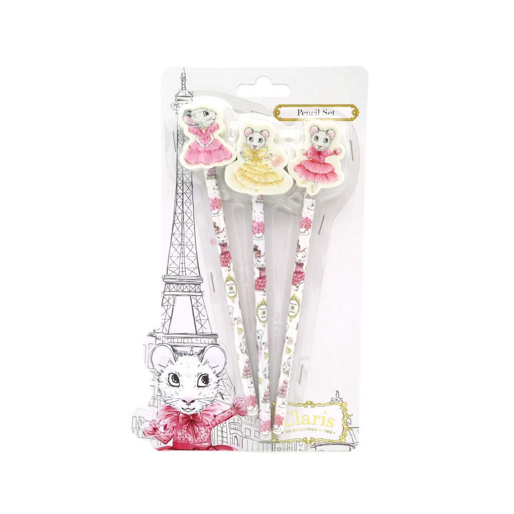 Claris The Chicest Mouse In Paris - Pencil Set kids La Vie Bien Claris The Chicest Mouse In Paris - Pencil Set