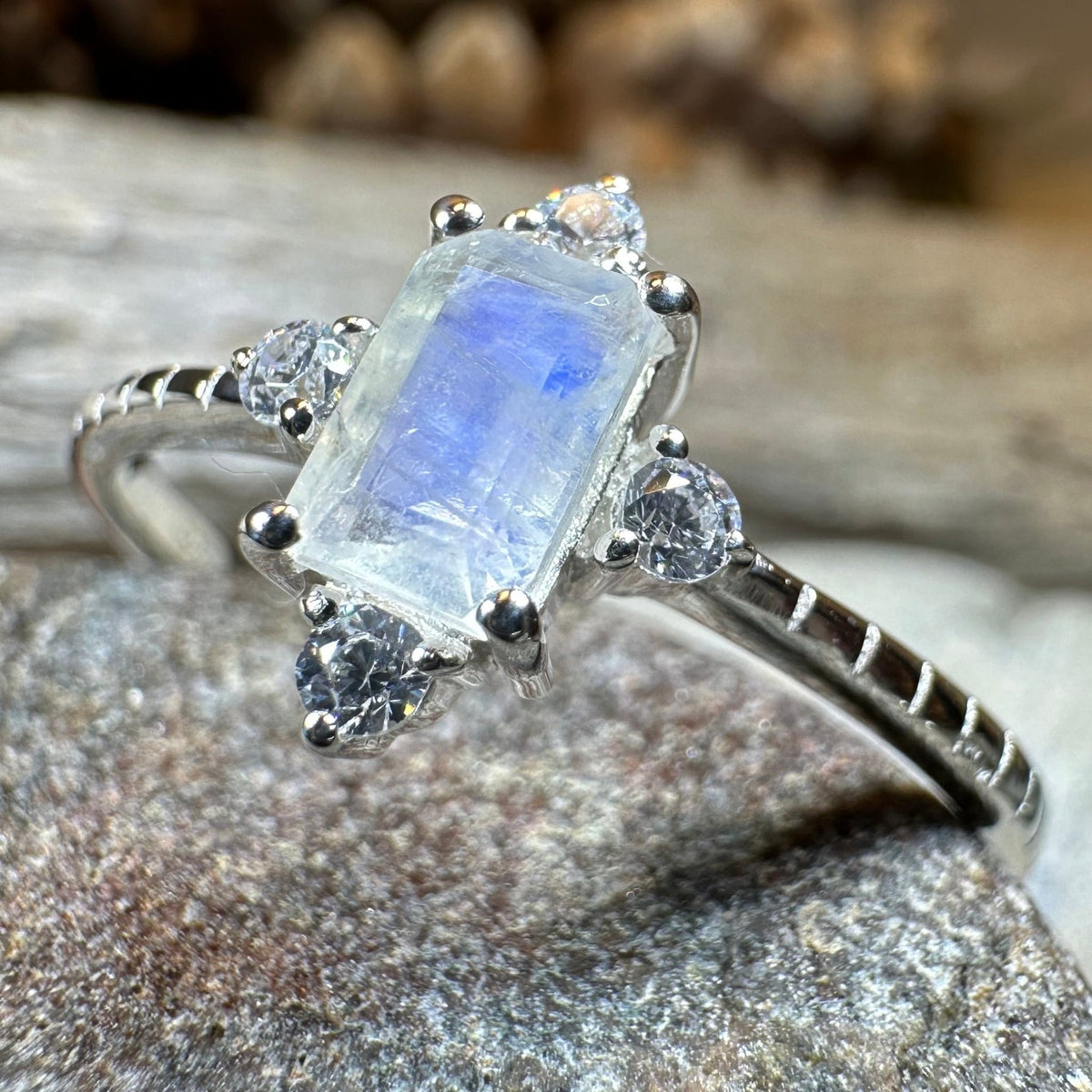 Clarissa Moonstone Ring Ring La Vie Bien Clarissa Moonstone Ring