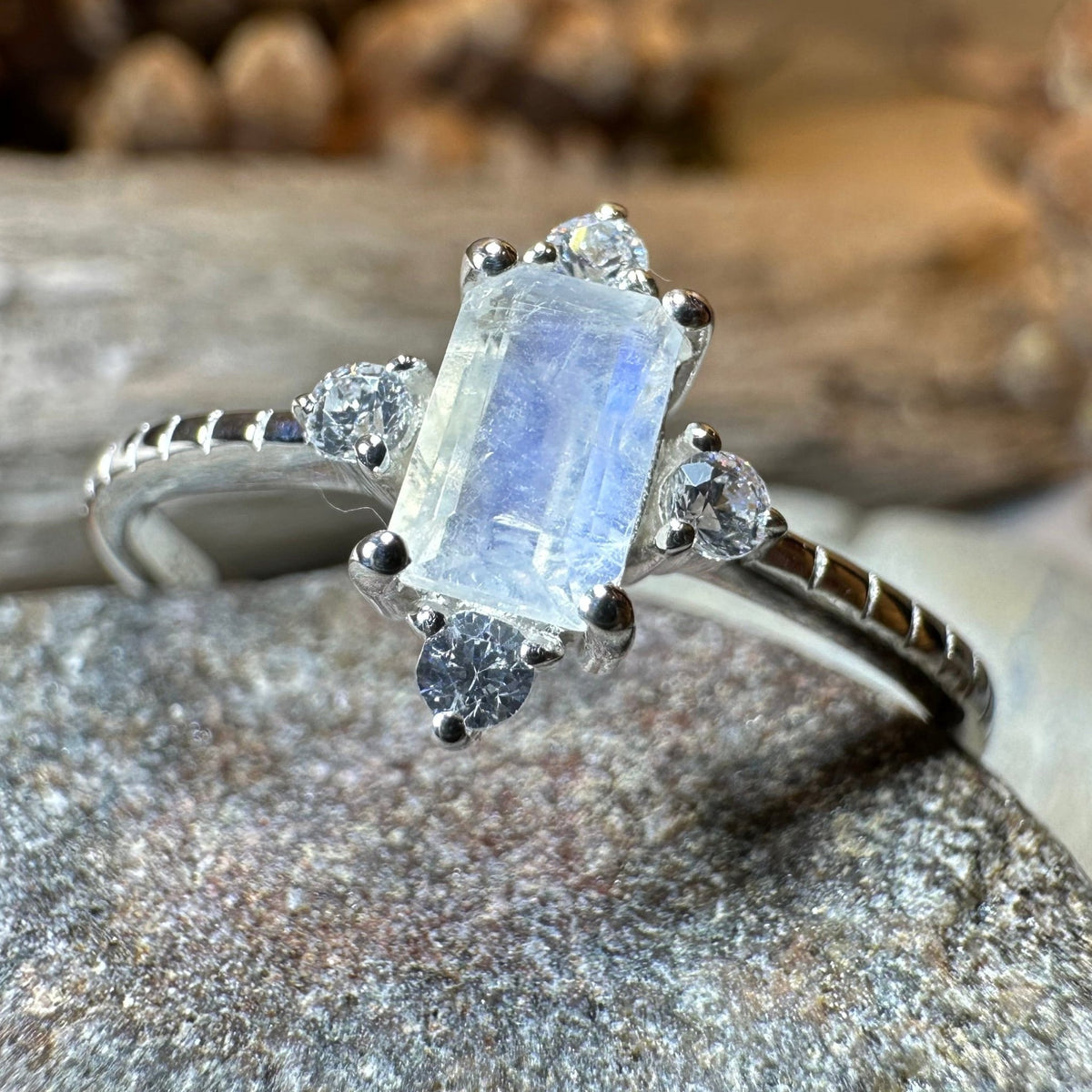 Clarissa Moonstone Ring Ring La Vie Bien Clarissa Moonstone Ring