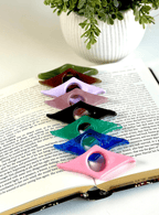 Classic Acrylic Finger Page Holder Ring – One-Hand Reading Accessory Page Holder La Vie Bien Classic Acrylic Finger Page Holder Ring – One-Hand Reading Accessory