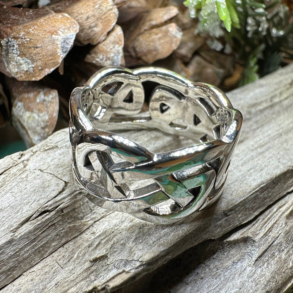 Classic Celtic Knot Ring in Sterling Silver Ring La Vie Bien Classic Celtic Knot Ring in Sterling Silver