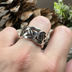 Classic Celtic Knot Ring in Sterling Silver Ring La Vie Bien Classic Celtic Knot Ring in Sterling Silver