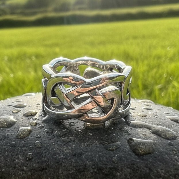 Classic Celtic Knot Ring in Sterling Silver Ring La Vie Bien Classic Celtic Knot Ring in Sterling Silver