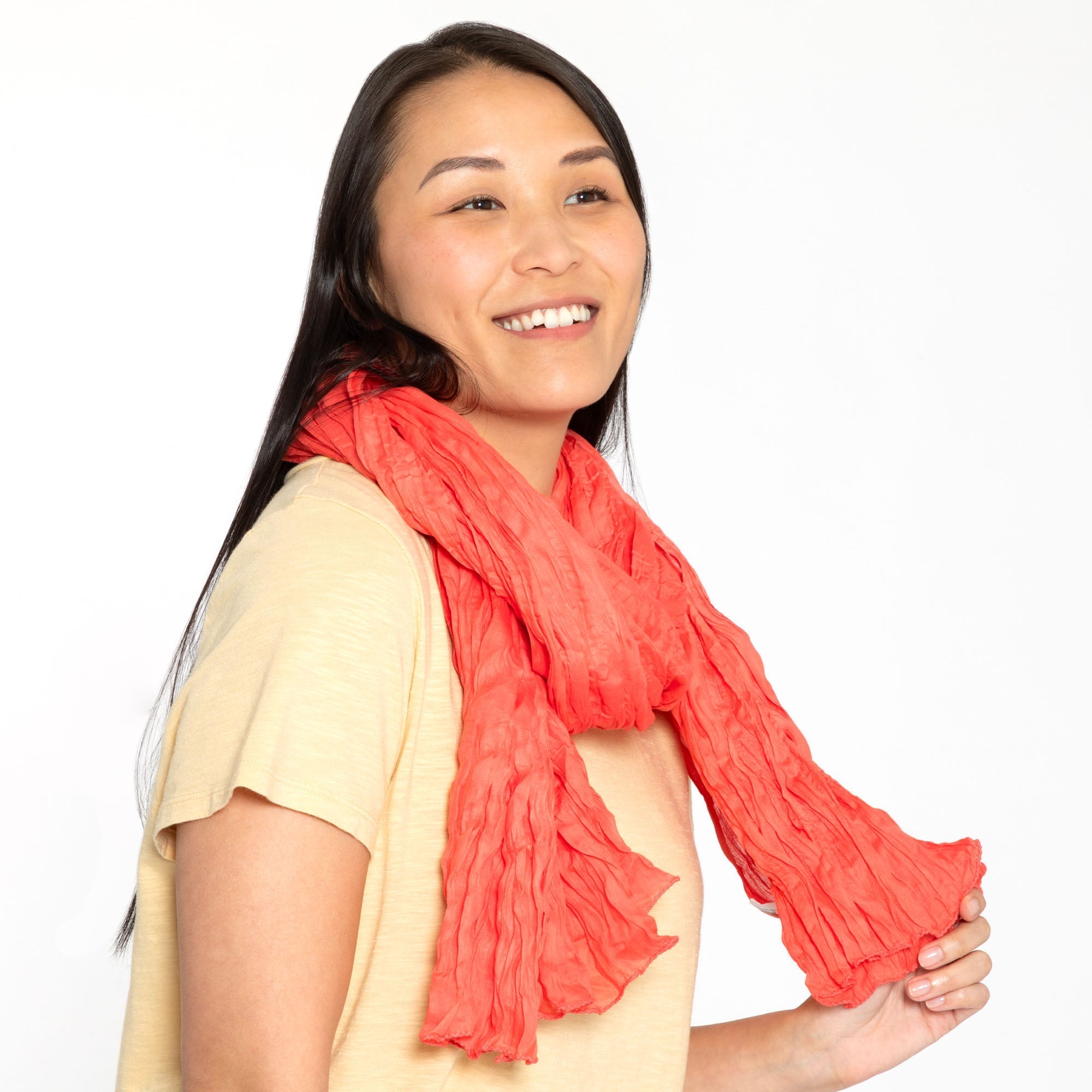 Classic Cotton Crinkle Scarf Scarves & Bandanas La Vie Bien Classic Cotton Crinkle Scarf