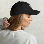 Customized embroidered area code baseball hat by La Vie Bien