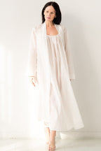 Classic Long Sheer Cotton - Silk Robe ROBES La Vie Bien Classic Long Sheer Cotton - Silk Robe
