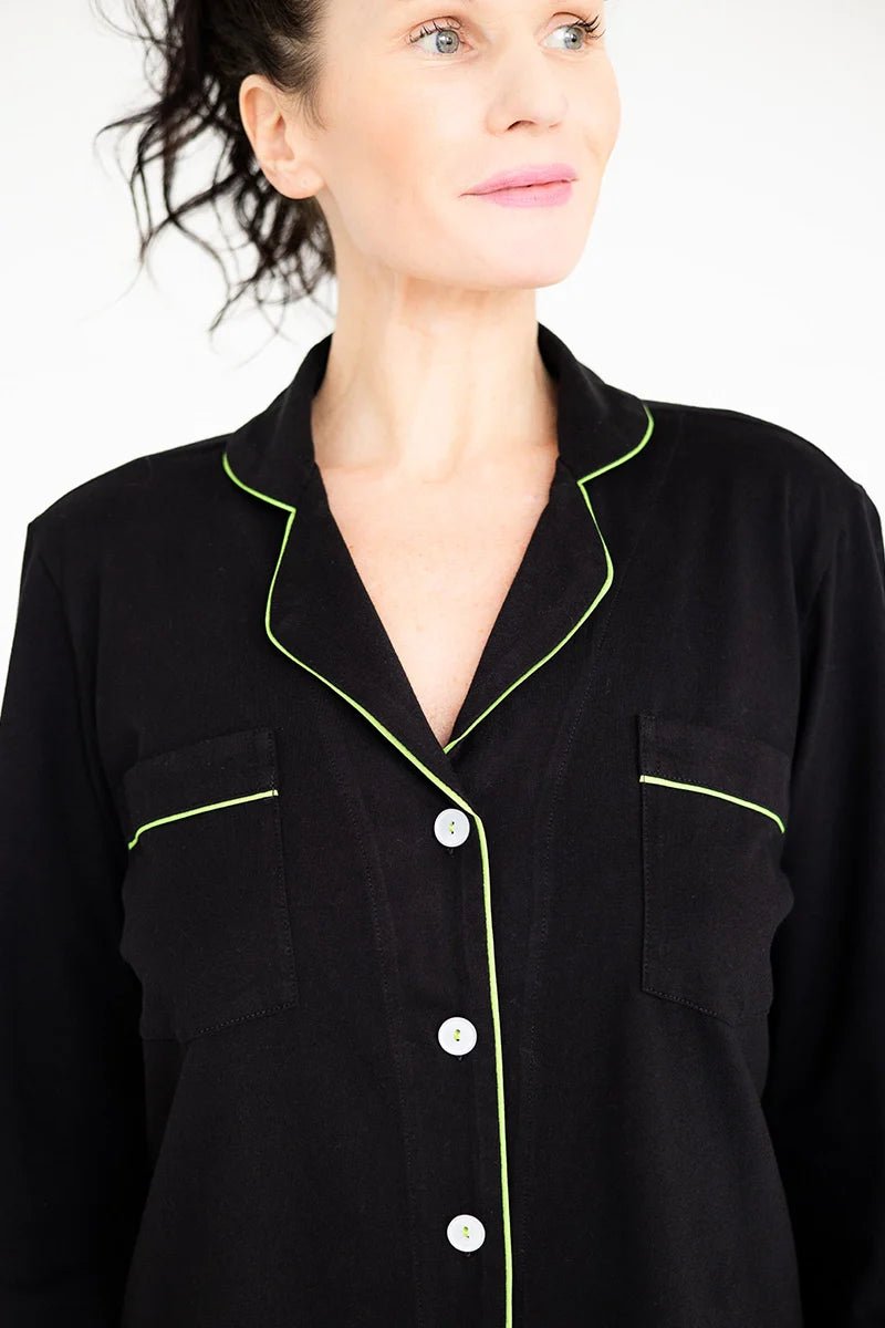 Classic Luxury Pajamas in Brushed Pima Cotton PAJAMAS La Vie Bien Classic Luxury Pajamas in Brushed Pima Cotton