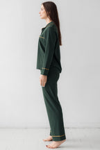 Classic Luxury Pajamas in Brushed Pima Cotton PAJAMAS La Vie Bien Classic Luxury Pajamas in Brushed Pima Cotton