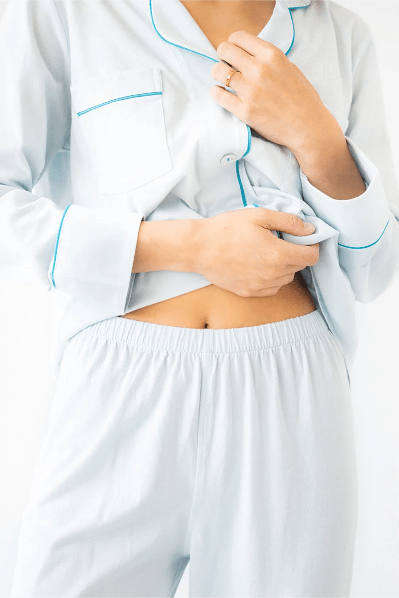 Classic Luxury Pajamas in Brushed Pima Cotton PAJAMAS La Vie Bien Classic Luxury Pajamas in Brushed Pima Cotton
