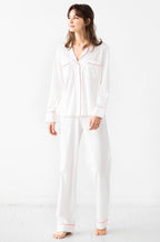 Classic Luxury Pajamas in Brushed Pima Cotton PAJAMAS La Vie Bien Classic Luxury Pajamas in Brushed Pima Cotton