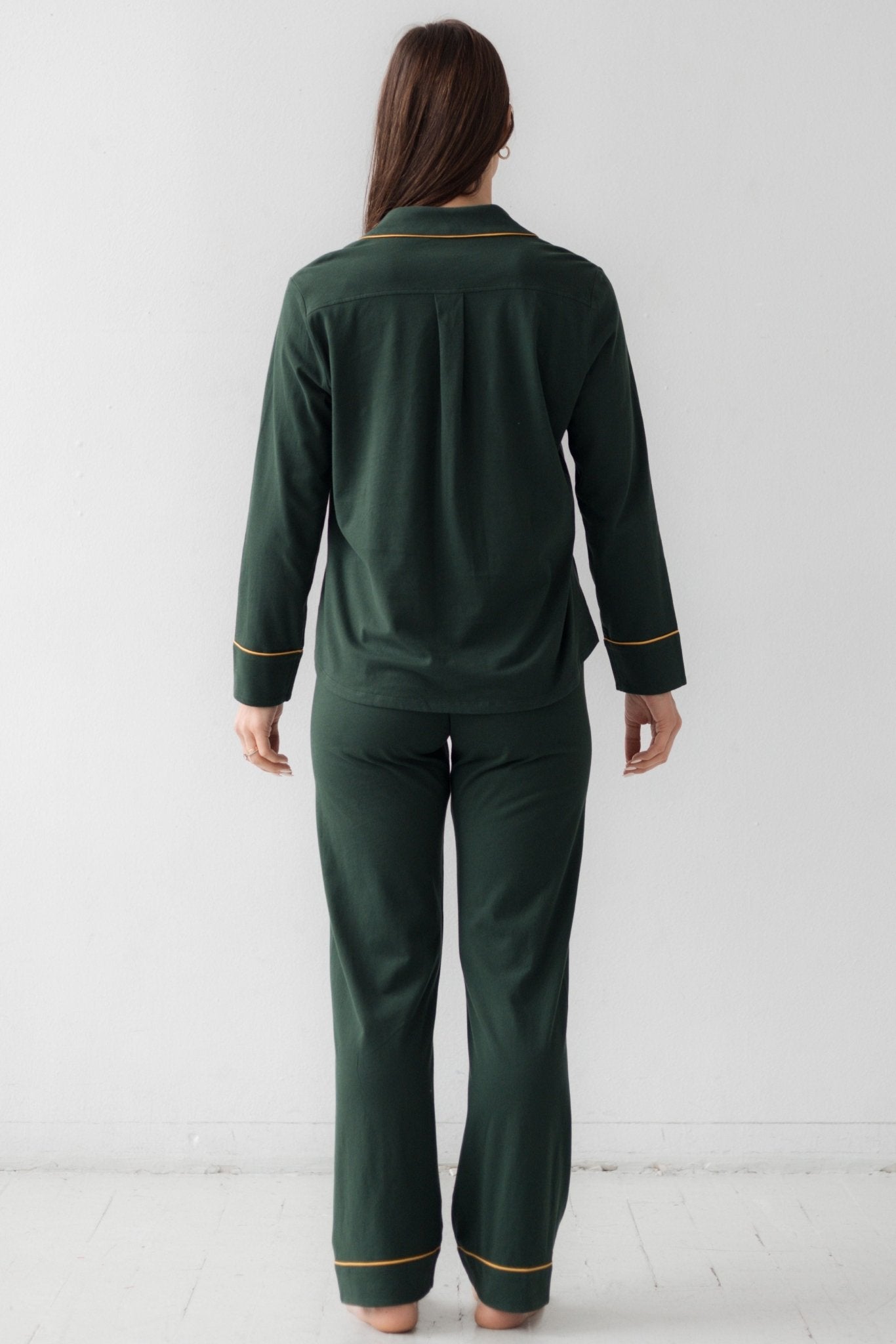 Classic Luxury Pajamas in Brushed Pima Cotton PAJAMAS La Vie Bien Classic Luxury Pajamas in Brushed Pima Cotton