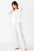 Classic Luxury Pajamas in Brushed Pima Cotton PAJAMAS La Vie Bien Classic Luxury Pajamas in Brushed Pima Cotton