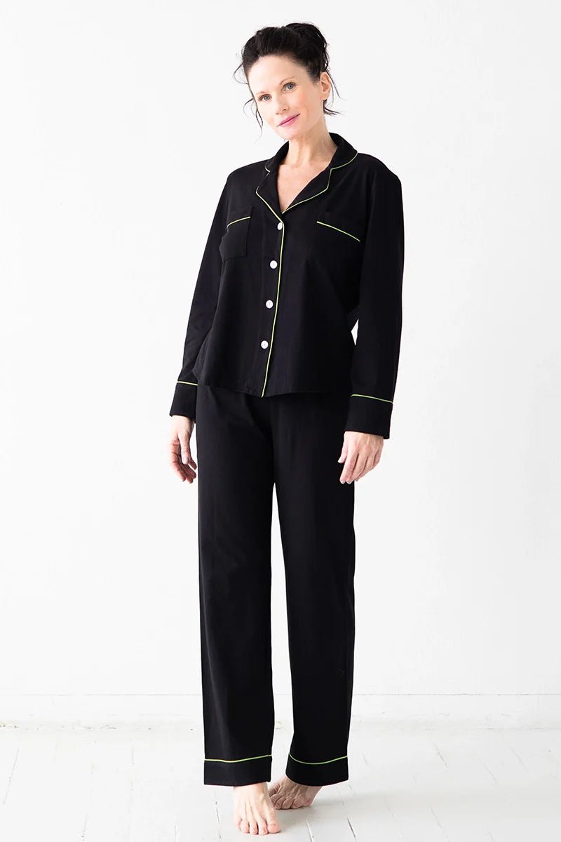 Classic Luxury Pajamas in Brushed Pima Cotton PAJAMAS La Vie Bien Classic Luxury Pajamas in Brushed Pima Cotton