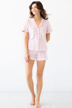 Classic Luxury Shorties Pajamas in Brushed Pima Cotton PAJAMAS La Vie Bien Classic Luxury Shorties Pajamas in Brushed Pima Cotton