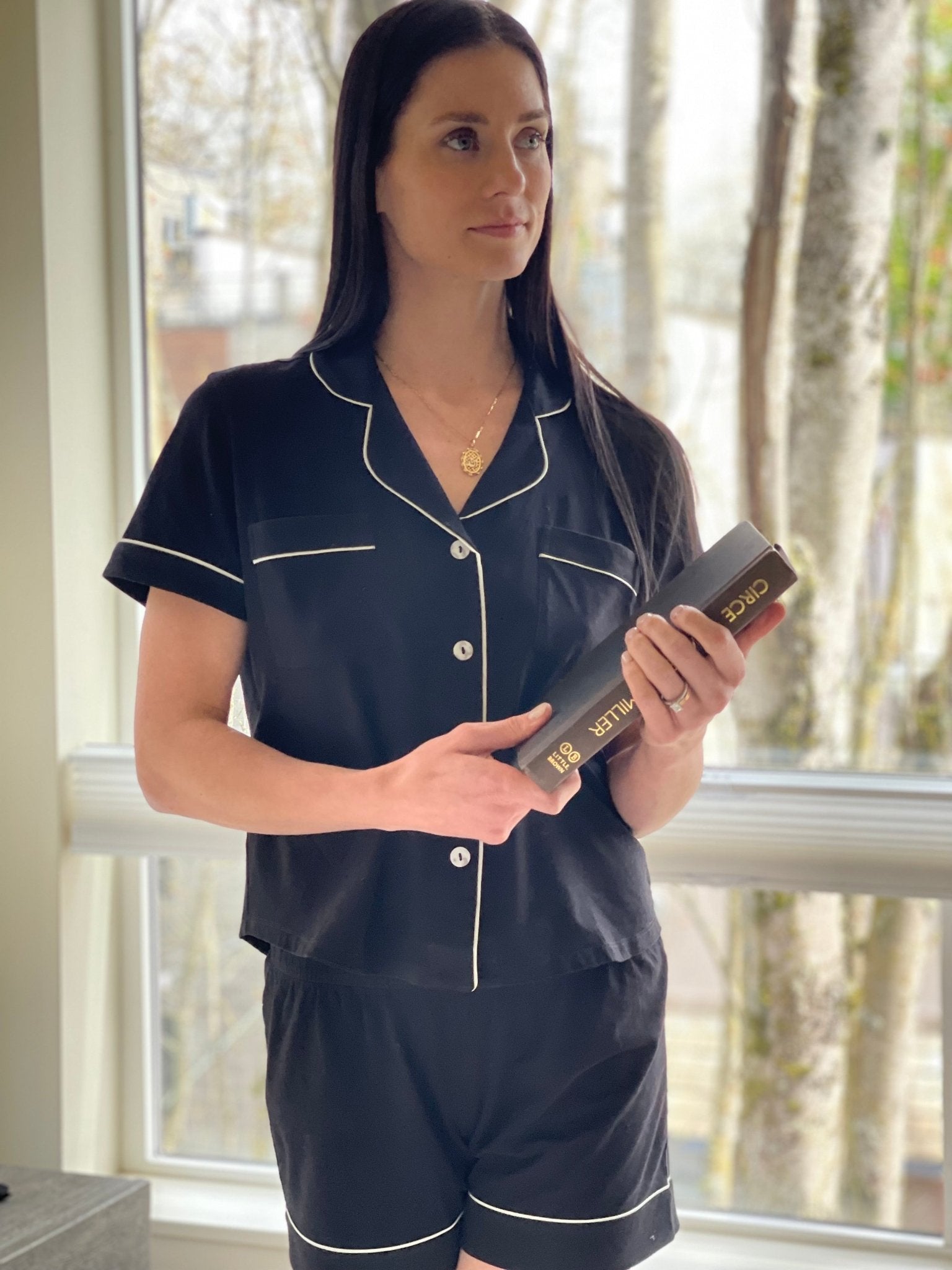 Classic Luxury Shorties Pajamas in Brushed Pima Cotton PAJAMAS La Vie Bien Classic Luxury Shorties Pajamas in Brushed Pima Cotton