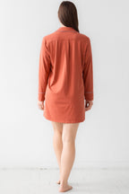 Classic Luxury Sleep Shirt in Brushed Pima Cotton NIGHTSHIRTS La Vie Bien Classic Luxury Sleep Shirt in Brushed Pima Cotton