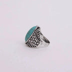 Classic Marquise Adjustable Turquoise Ring | Western Inspired Diamond Shaped Fashion Jewelry by The Bullish Store