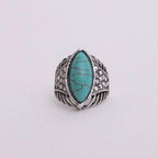 Classic Marquise Adjustable Turquoise Ring | Western Inspired Diamond Shaped Fashion Jewelry by The Bullish Store