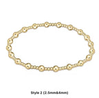 Classic Multi Mixed Beaded Waterproof Non - Tarnish Bracelets