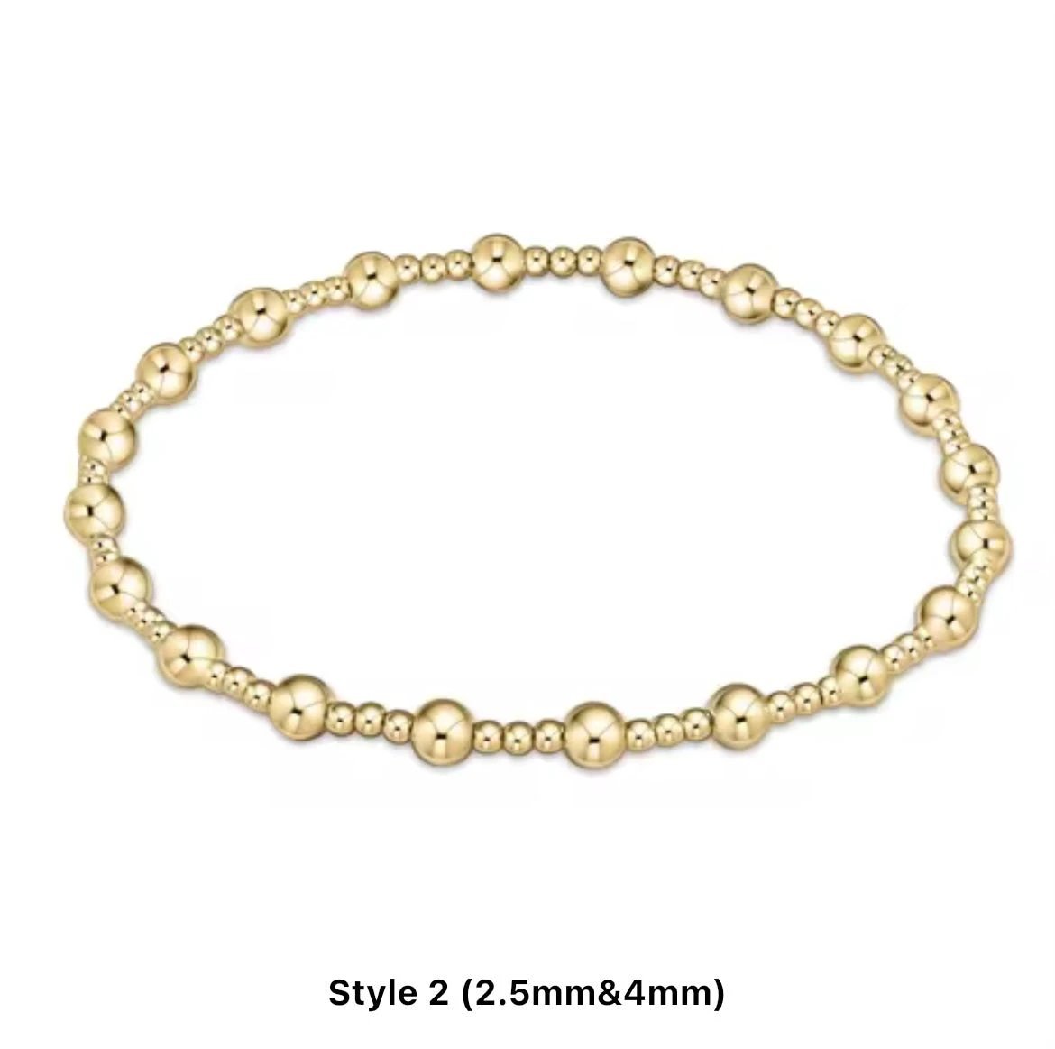 Classic Multi Mixed Beaded Waterproof Non - Tarnish Bracelets