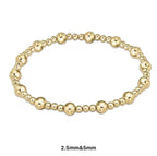Classic Multi Mixed Beaded Waterproof Non - Tarnish Bracelets