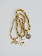 Classic Multi Mixed Beaded Waterproof Non - Tarnish Bracelets