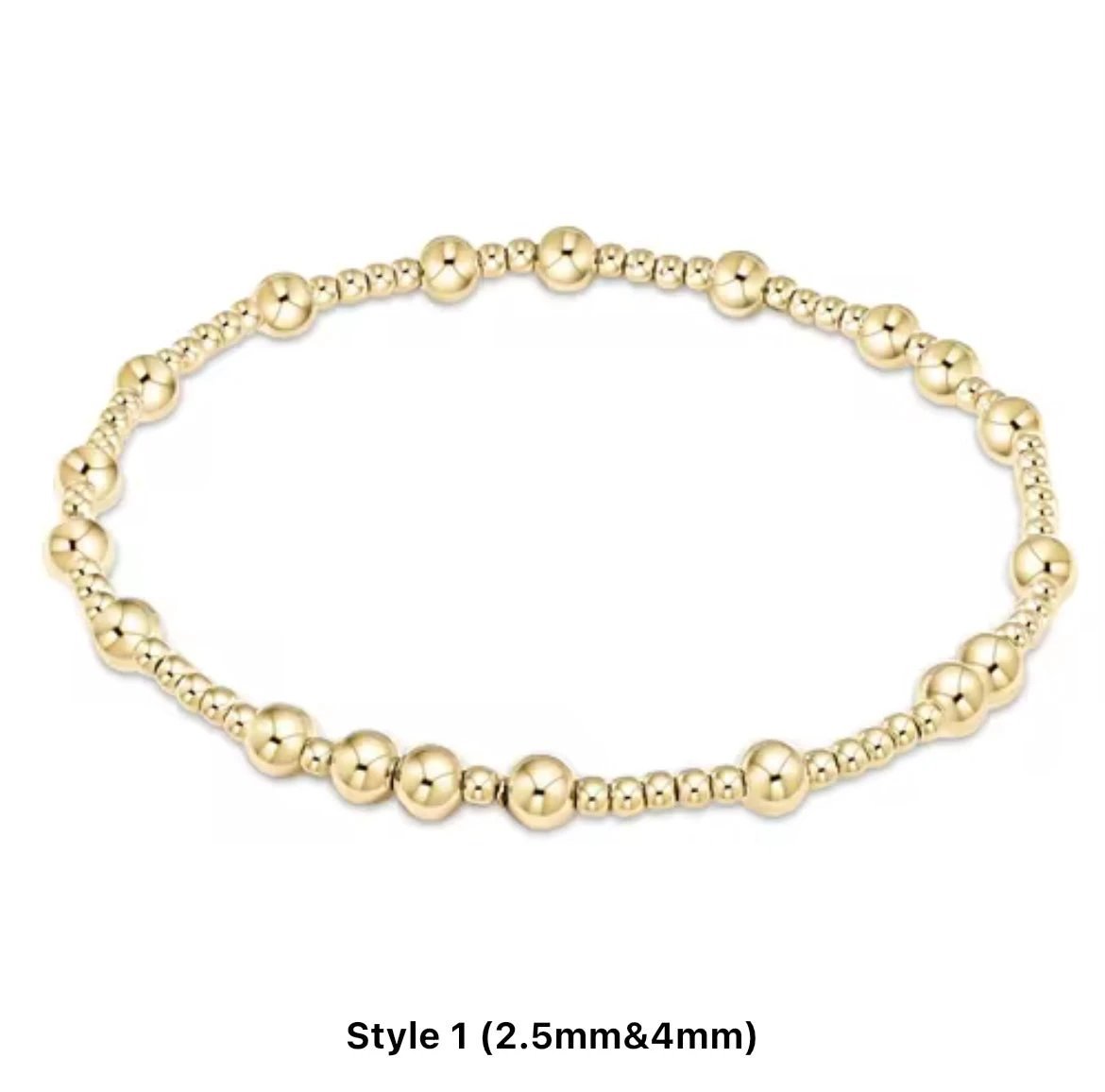 Classic Multi Mixed Beaded Waterproof Non - Tarnish Bracelets