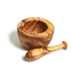 Classic Olive Wood Mortar & Pestle La Vie Bien Classic Olive Wood Mortar & Pestle