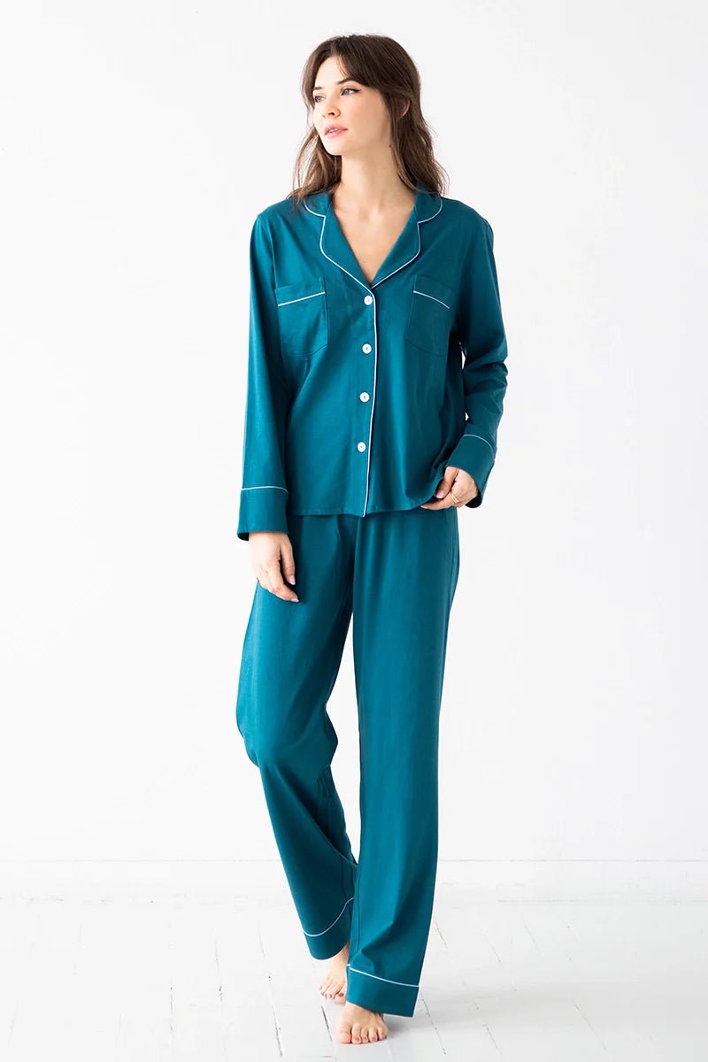 Classic Pajamas in Pima Cotton PAJAMAS La Vie Bien Classic Pajamas in Pima Cotton
