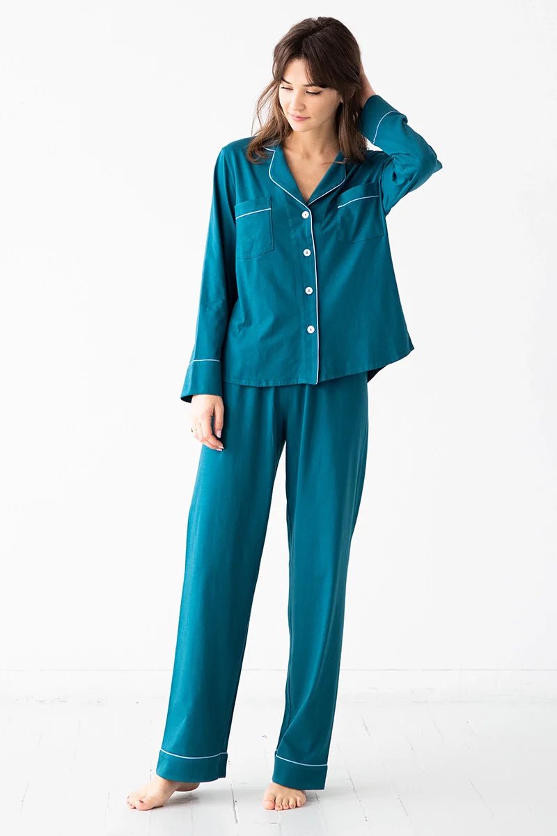 Classic Pajamas in Pima Cotton PAJAMAS La Vie Bien Classic Pajamas in Pima Cotton