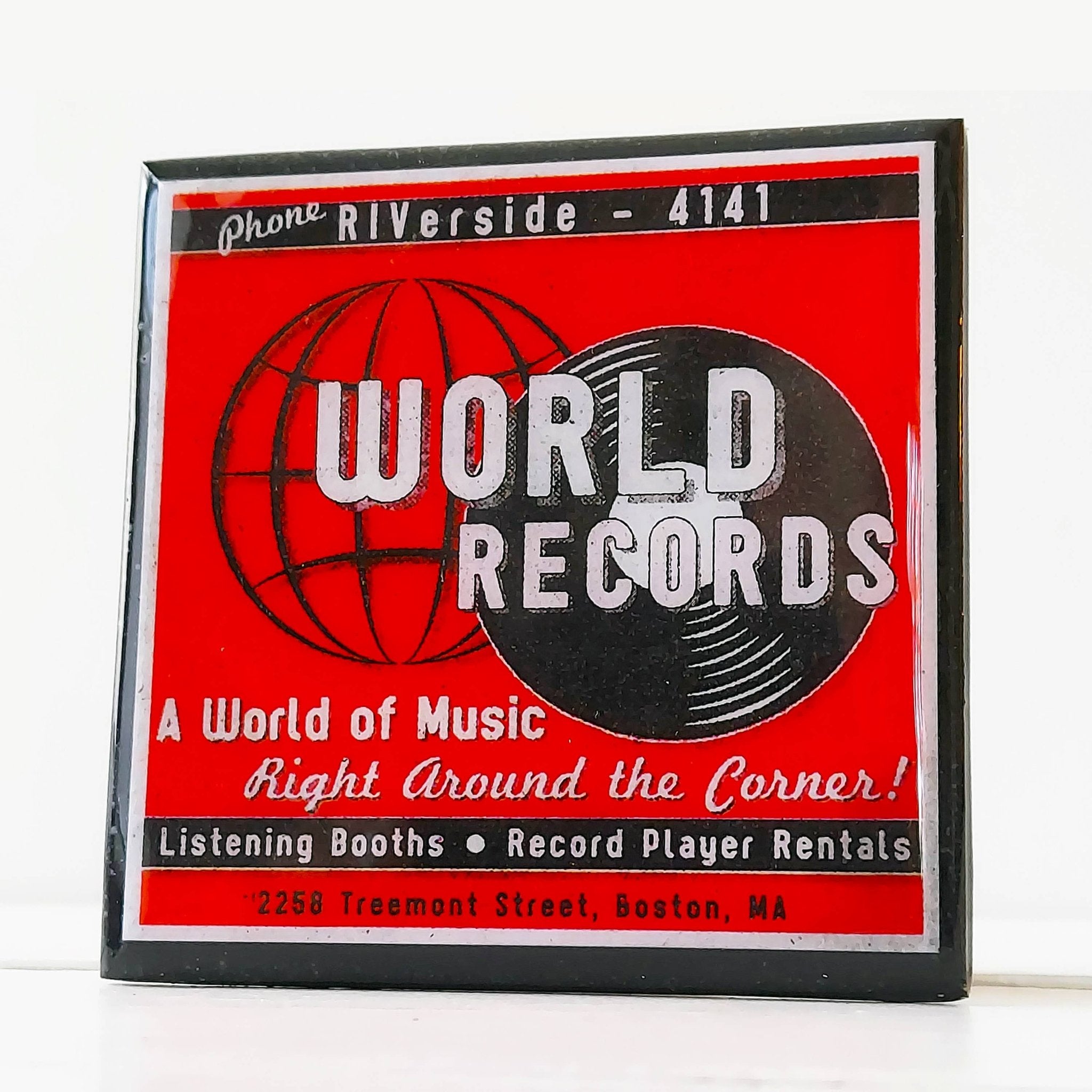 Classic Record Shop Drink Coaster Set coaster set La Vie Bien Classic Record Shop Drink Coaster Set