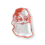 Classic Retro Santa Christmas Paper Plate Die Cut Plate La Vie Bien Classic Retro Santa Christmas Paper Plate