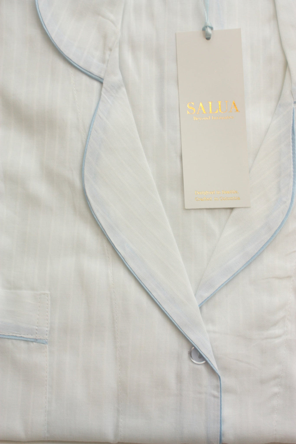 Classic Sleep Shirt in Woven Cotton NIGHTSHIRTS La Vie Bien Classic Sleep Shirt in Woven Cotton