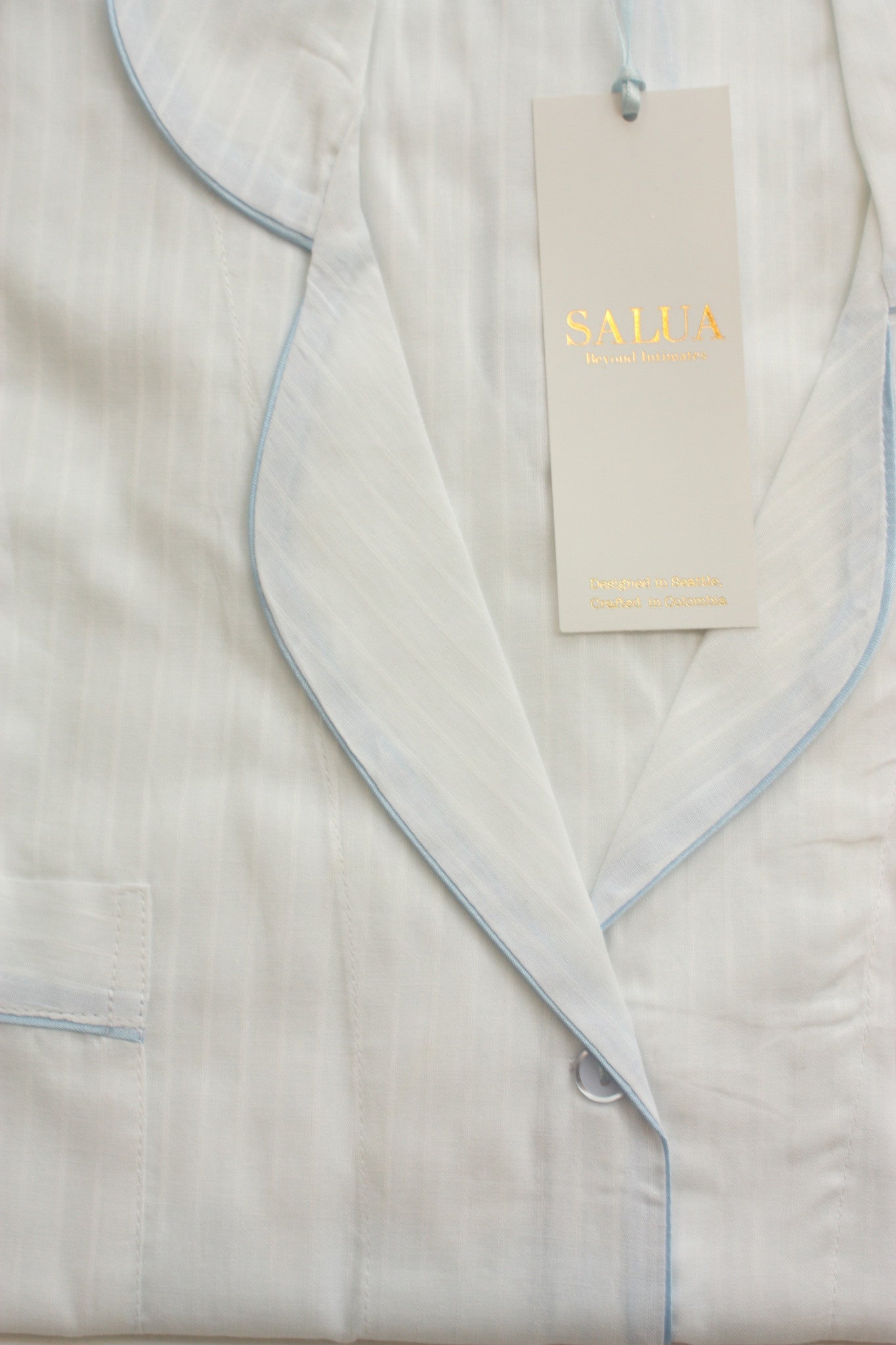 Classic Sleep Shirt in Woven Cotton NIGHTSHIRTS La Vie Bien Classic Sleep Shirt in Woven Cotton