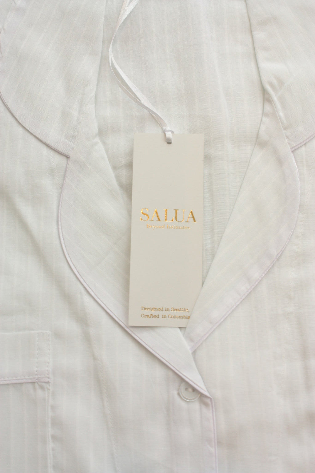 Classic Sleep Shirt in Woven Cotton NIGHTSHIRTS La Vie Bien Classic Sleep Shirt in Woven Cotton